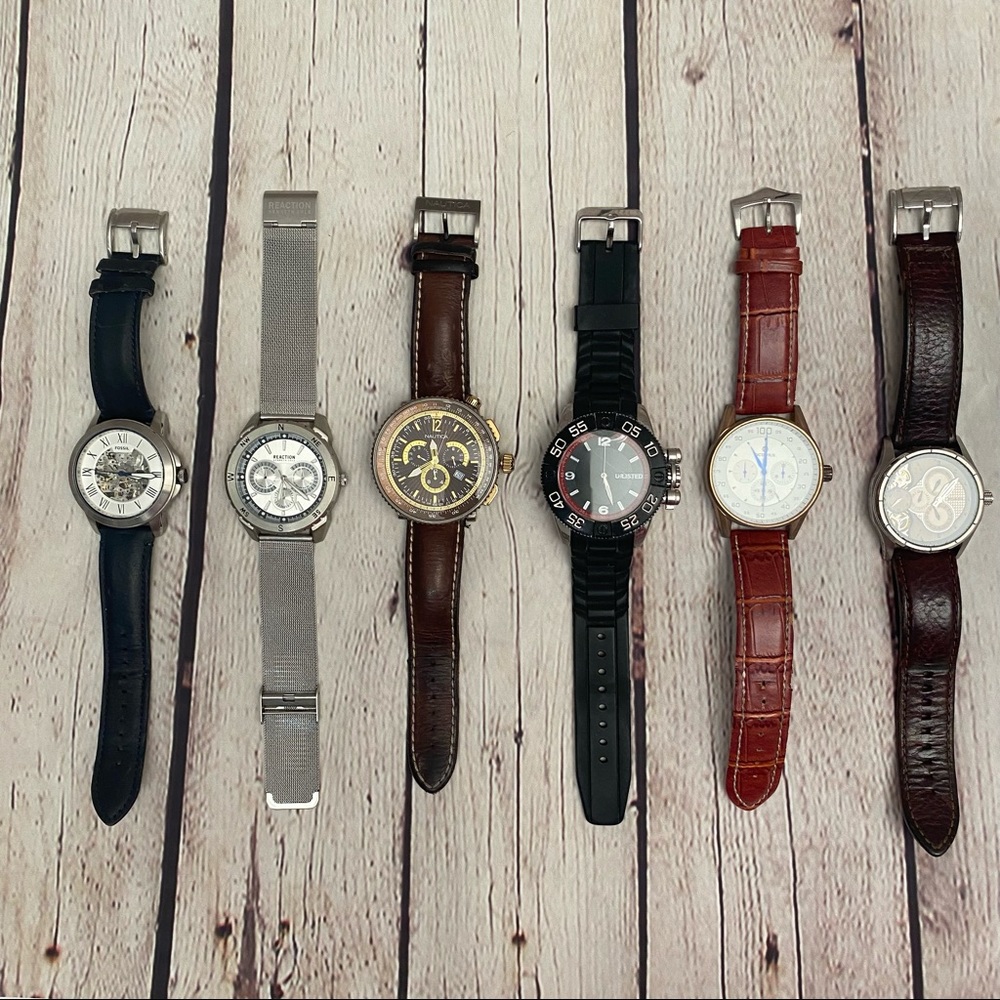 Men Used Watch Bundle 6pcs